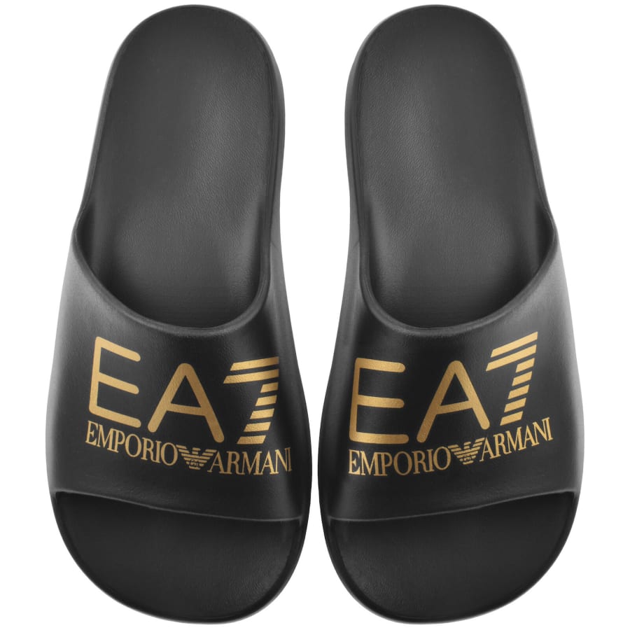 Image number 2 for EA7 Emporio Armani Beach Sliders Black
