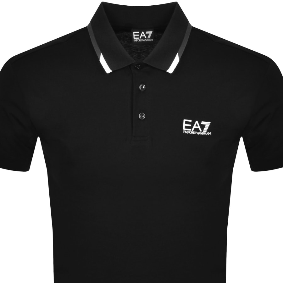 Image number 2 for EA7 Emporio Armani Tipped Polo Black