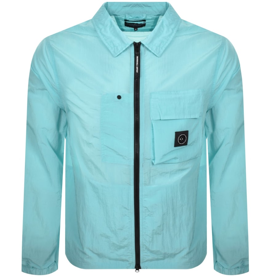Image number 1 for Marshall Artist Carico Overshirt Aqua Blue