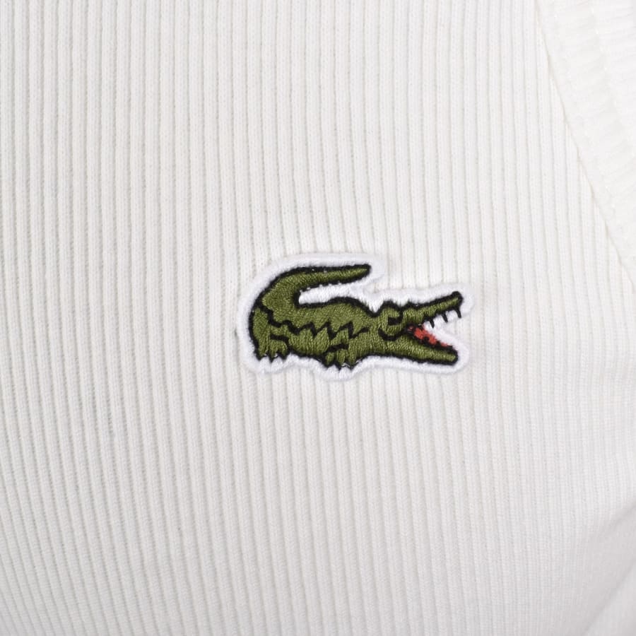 Image number 3 for Lacoste Slim Fit Vest White