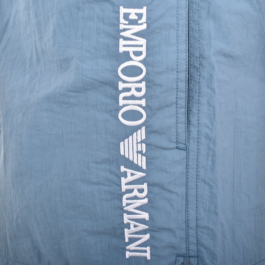Image number 4 for Emporio Armani Logo Swim Shorts Blue
