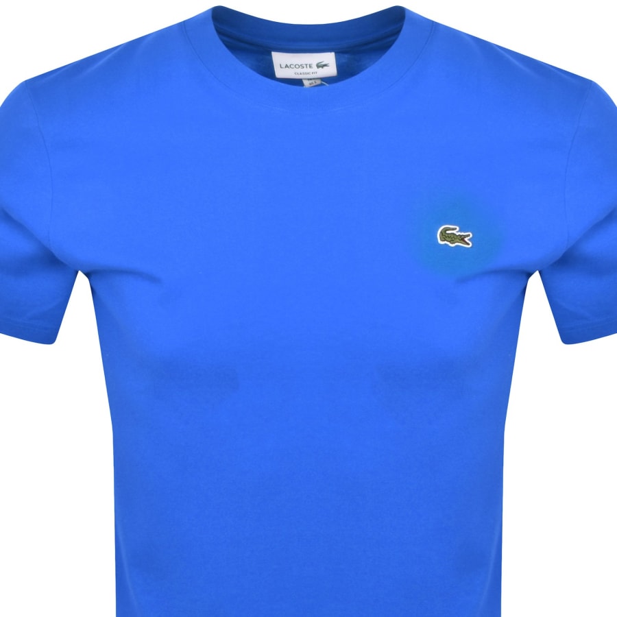 Image number 2 for Lacoste Crew Neck T Shirt Blue