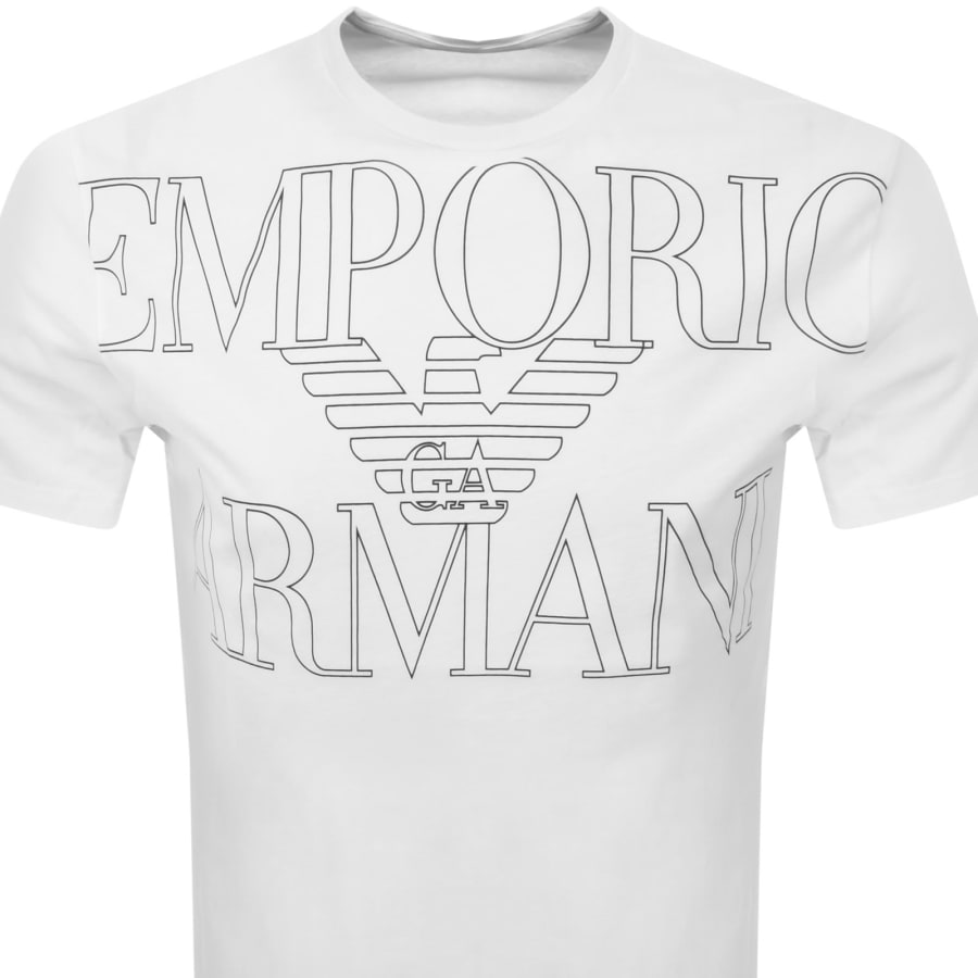 Image number 2 for Emporio Armani Short Sleeve Logo T Shirt White