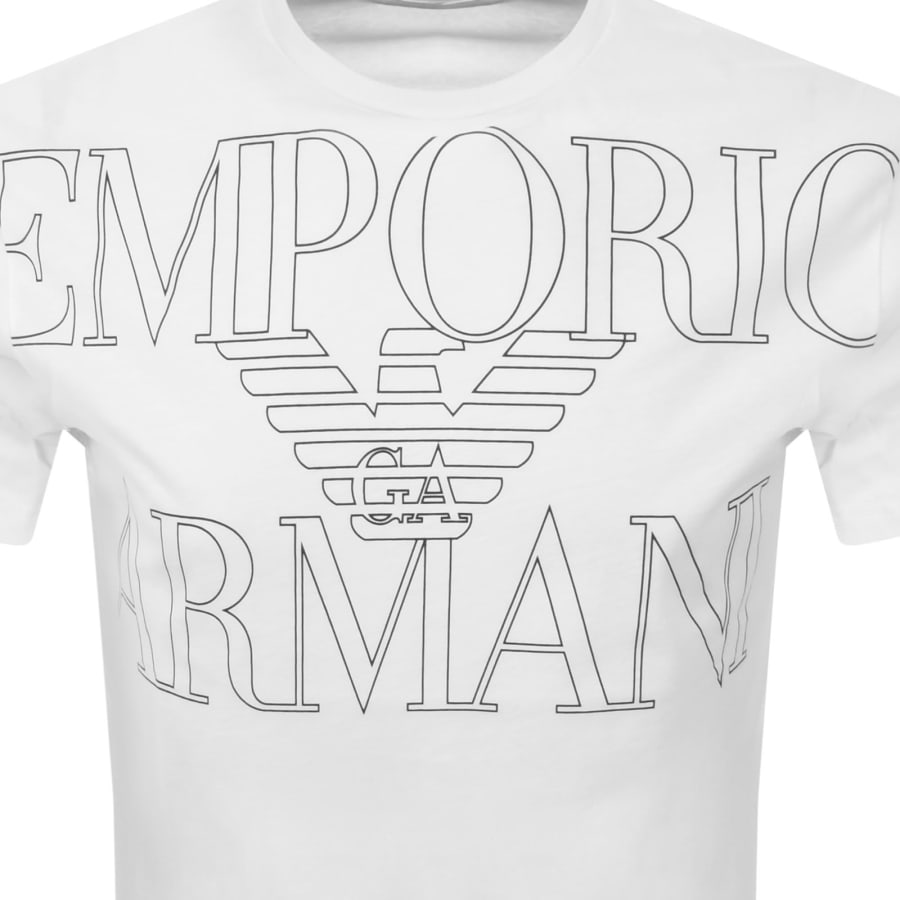 Image number 3 for Emporio Armani Short Sleeve Logo T Shirt White