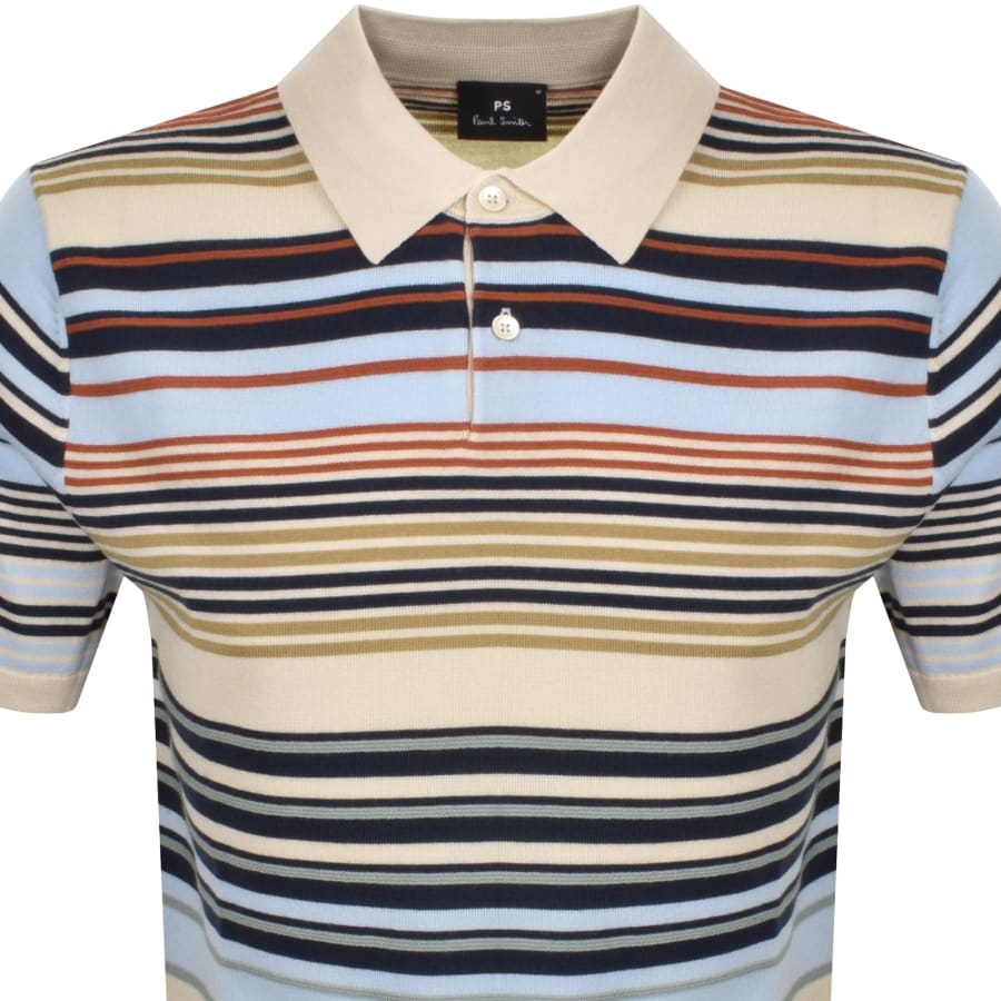 Image number 2 for Paul Smith Logo Knitted Polo White