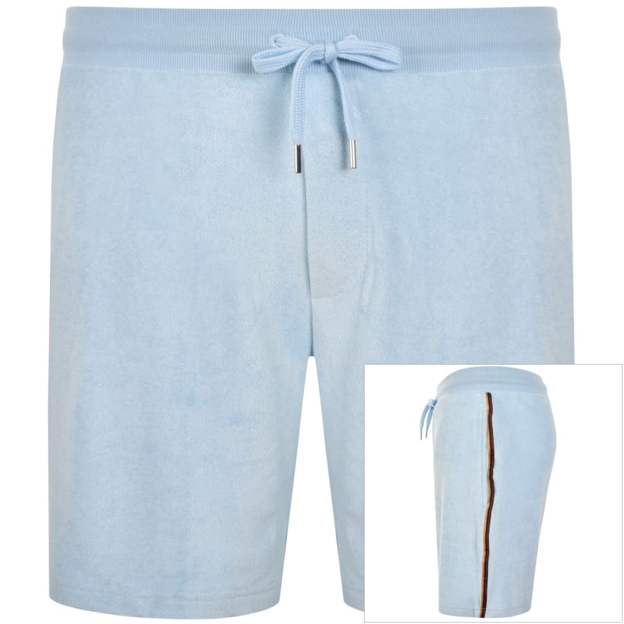 Image number 1 for Paul Smith Towel Stripe Shorts Blue