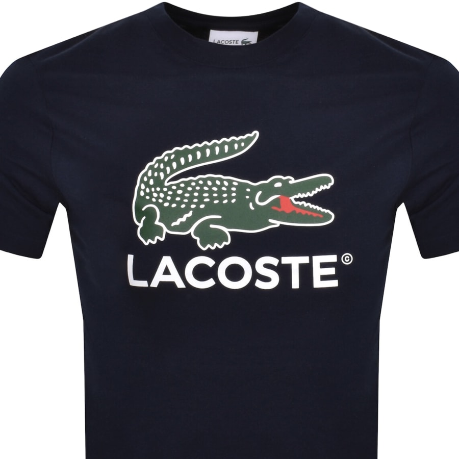 Image number 2 for Lacoste Logo T Shirt Navy