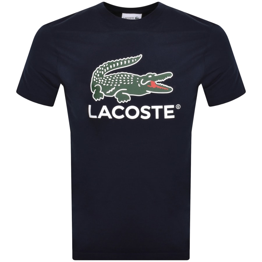 Image number 1 for Lacoste Logo T Shirt Navy