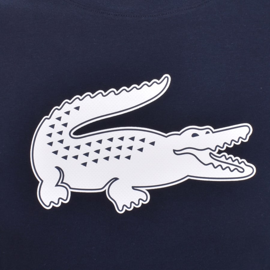 Image number 3 for Lacoste Sport Crew Neck T Shirt Navy
