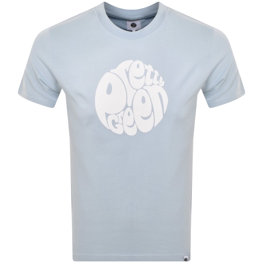 Image number 1 for Pretty Green Gillespie Logo T Shirt Blue