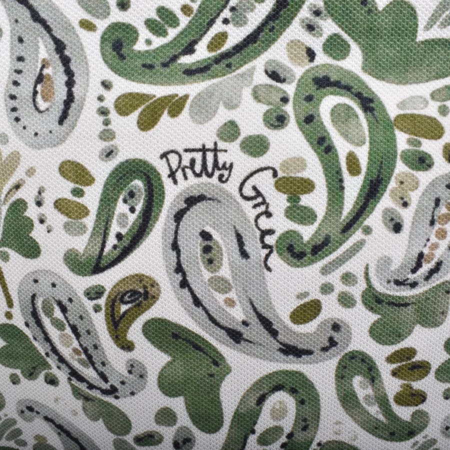 Image number 4 for Pretty Green Aquarelle Paisley Polo Stone