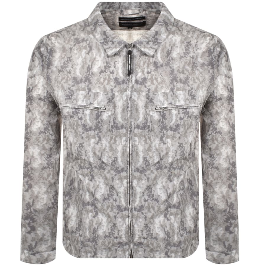 Image number 2 for Marshall Artist Camo Erosion Overshirt Green
