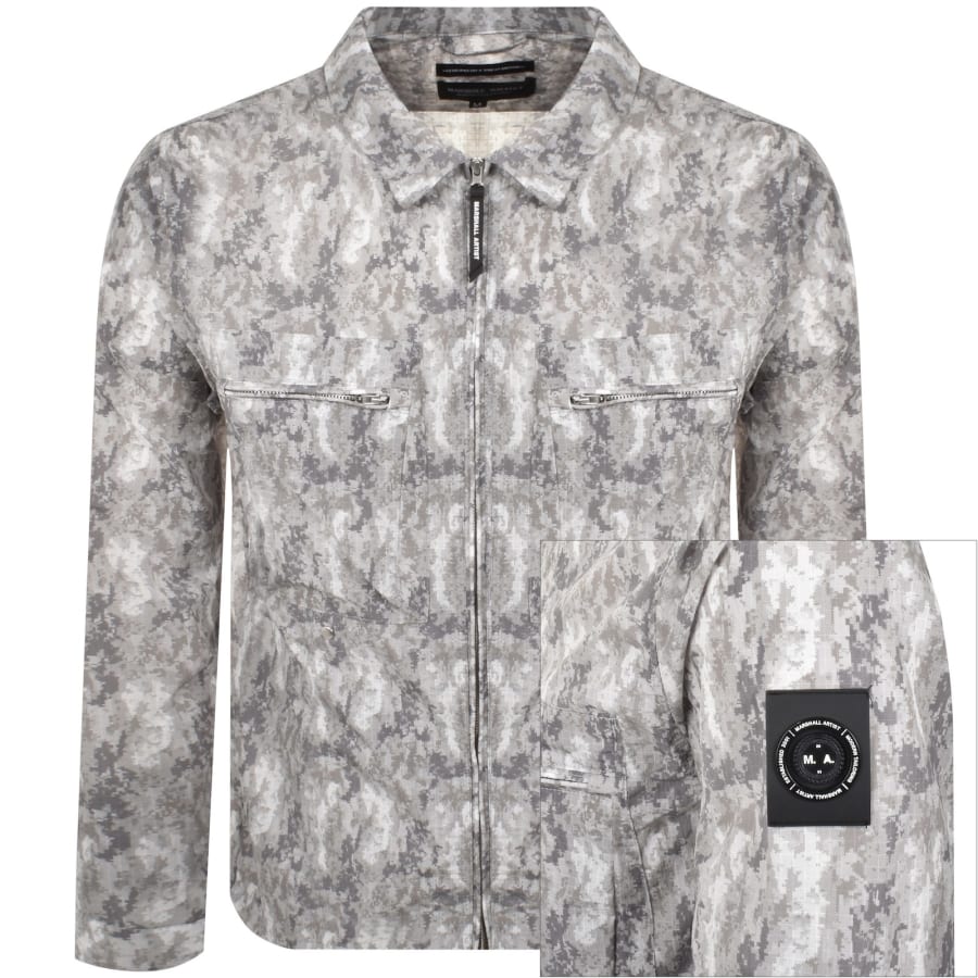 Image number 1 for Marshall Artist Camo Erosion Overshirt Green