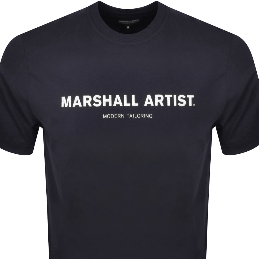 Image number 2 for Marshall Artist Stampa T Shirt Navy