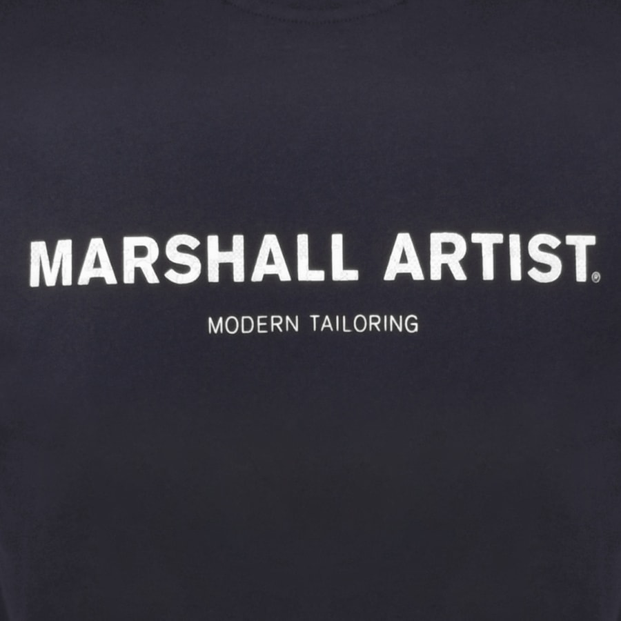 Image number 3 for Marshall Artist Stampa T Shirt Navy