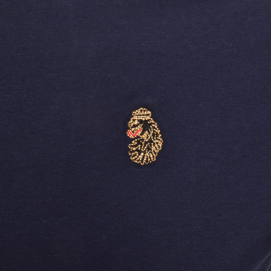 Image number 3 for Luke 1977 Looper Tipped T Shirt Navy