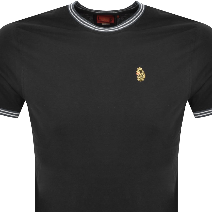 Image number 2 for Luke 1977 Looper Tipped T Shirt Black