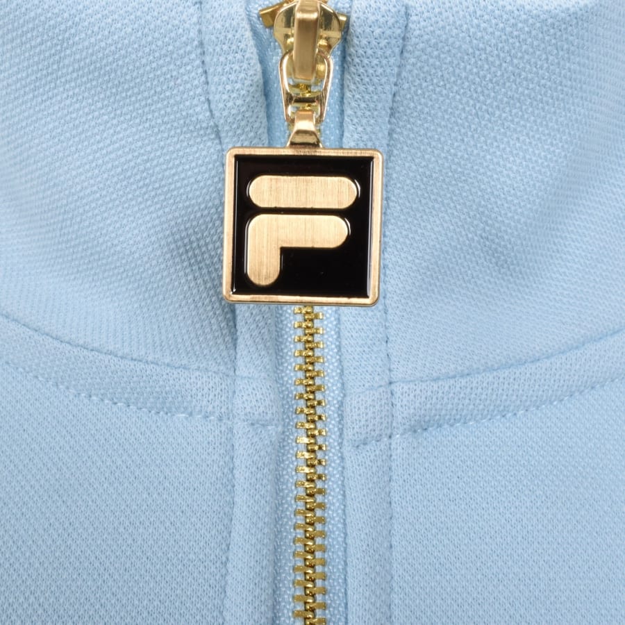 Image number 4 for Fila Vintage Kevin Half Zip Sweatshirt Blue
