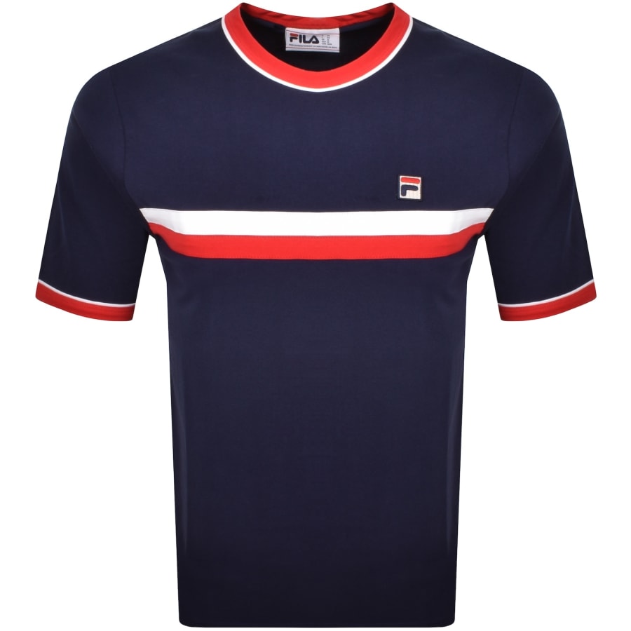 Image number 1 for Fila Vintage Razee T Shirt Navy