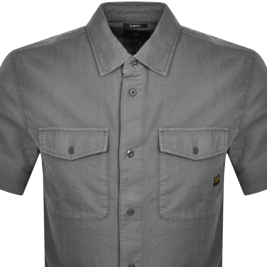 Image number 2 for G-Star Marine Slim Shirt Grey