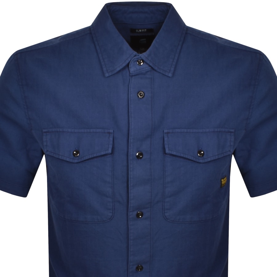 Image number 2 for G-Star Marine Slim Shirt Blue