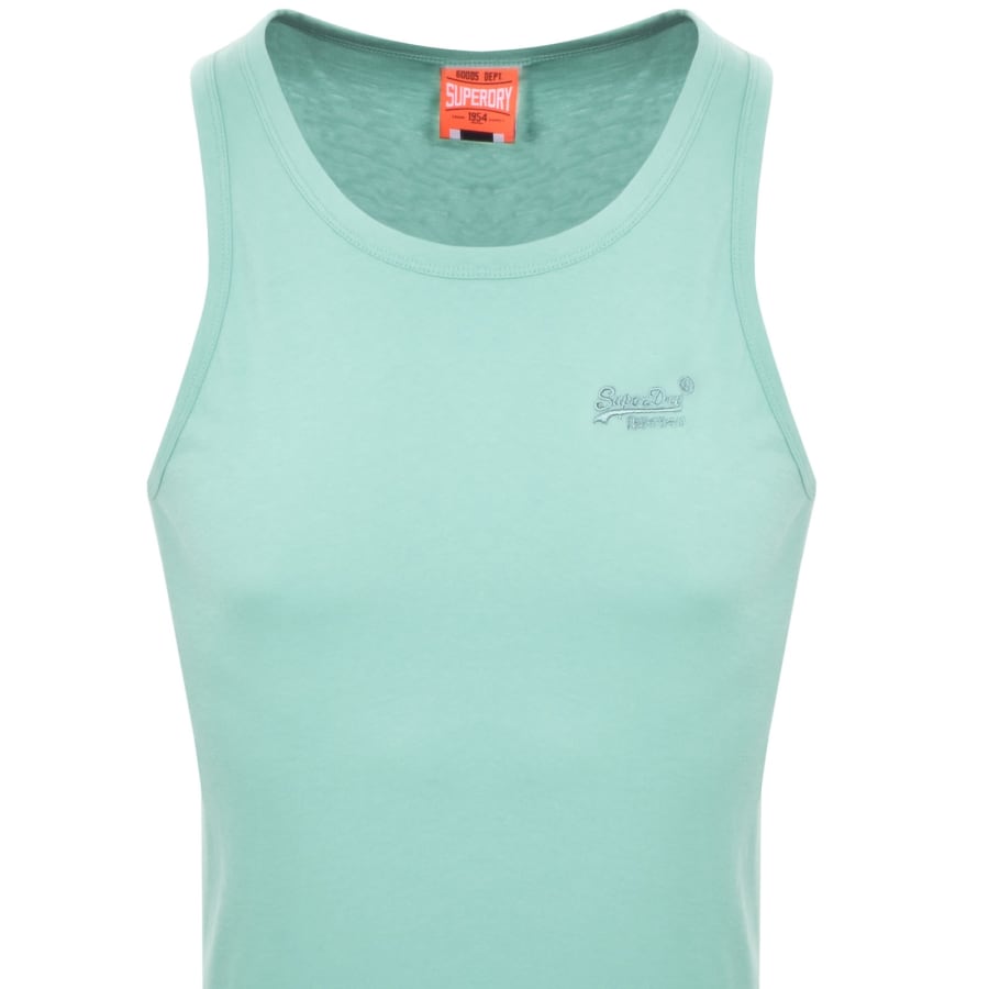 Image number 2 for Superdry Essential Logo Vest Green