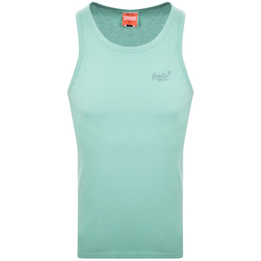 Image number 1 for Superdry Essential Logo Vest Green