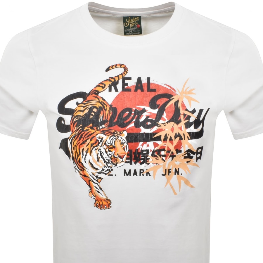 Image number 2 for Superdry VL Tokyo Relaxed Logo T Shirt White