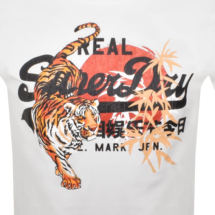 Image number 3 for Superdry VL Tokyo Relaxed Logo T Shirt White