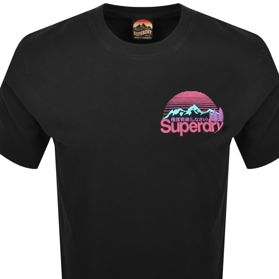 Image number 3 for Superdry Logo Great Outdoors T Shirt Black