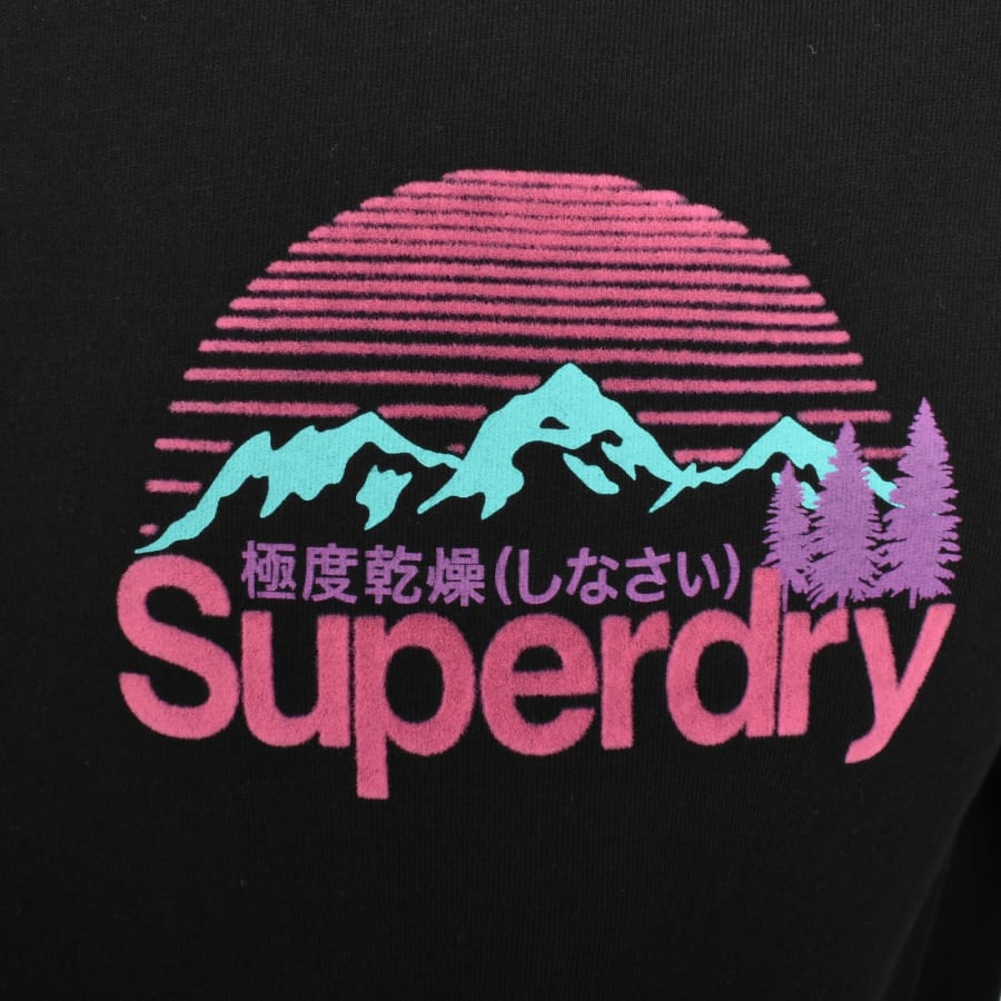 Image number 4 for Superdry Logo Great Outdoors T Shirt Black