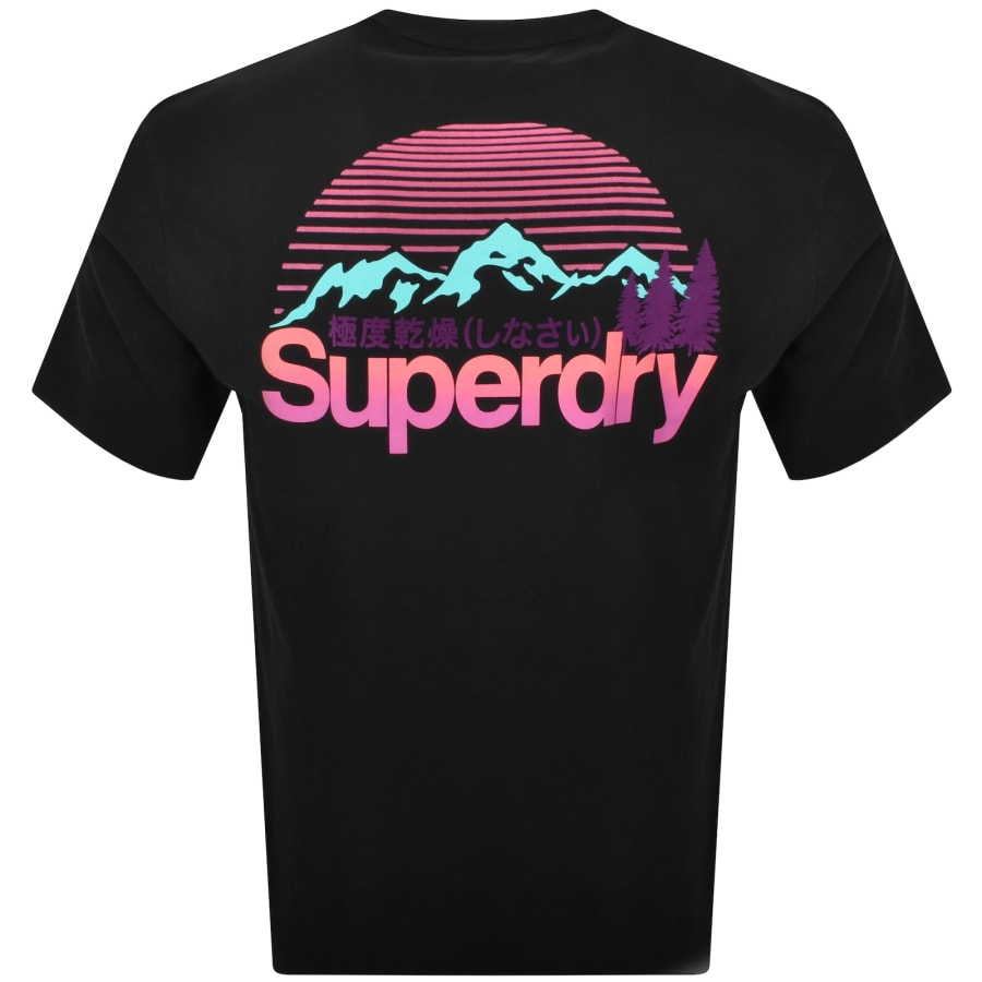 Image number 5 for Superdry Logo Great Outdoors T Shirt Black