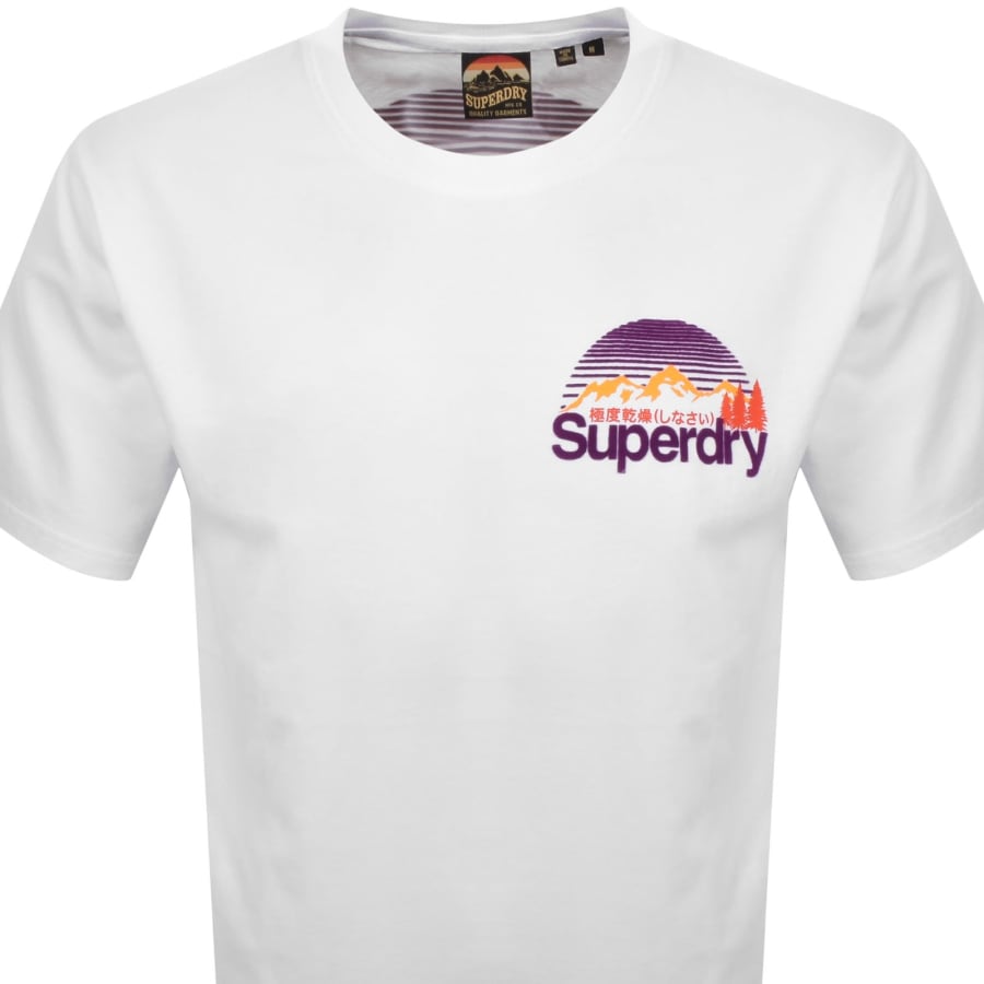 Image number 3 for Superdry Logo Great Outdoors T Shirt White