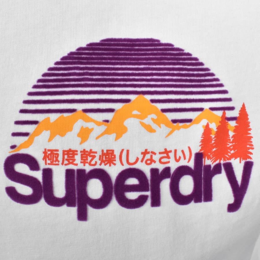 Image number 4 for Superdry Logo Great Outdoors T Shirt White