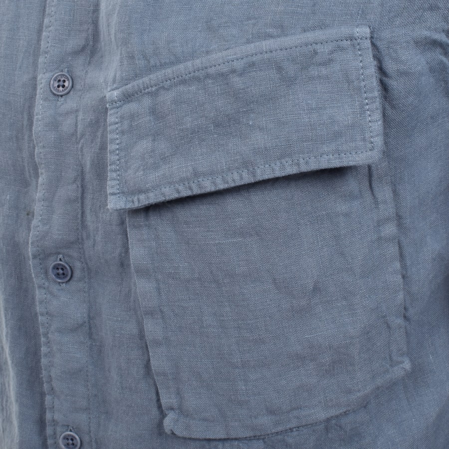 Image number 5 for Belstaff Scale Short Sleeved Shirt Blue