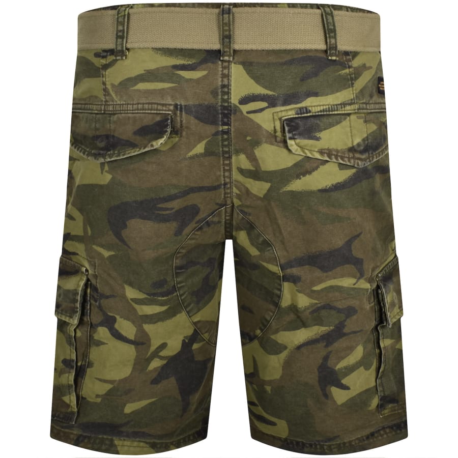 Image number 2 for Superdry Vintage Heavy Cargo Shorts Green