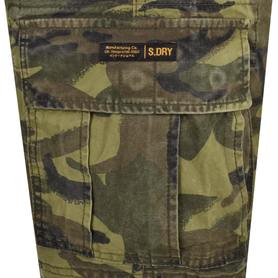 Image number 3 for Superdry Vintage Heavy Cargo Shorts Green