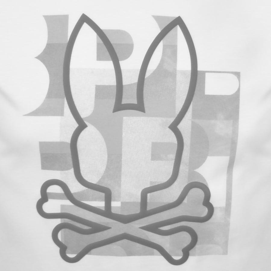 Image number 3 for Psycho Bunny Zealand Graphic Logo T Shirt White