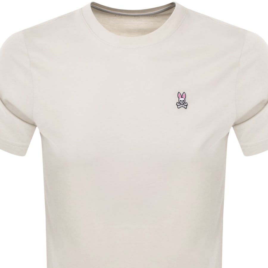 Image number 2 for Psycho Bunny Classic Crew Neck T Shirt Beige