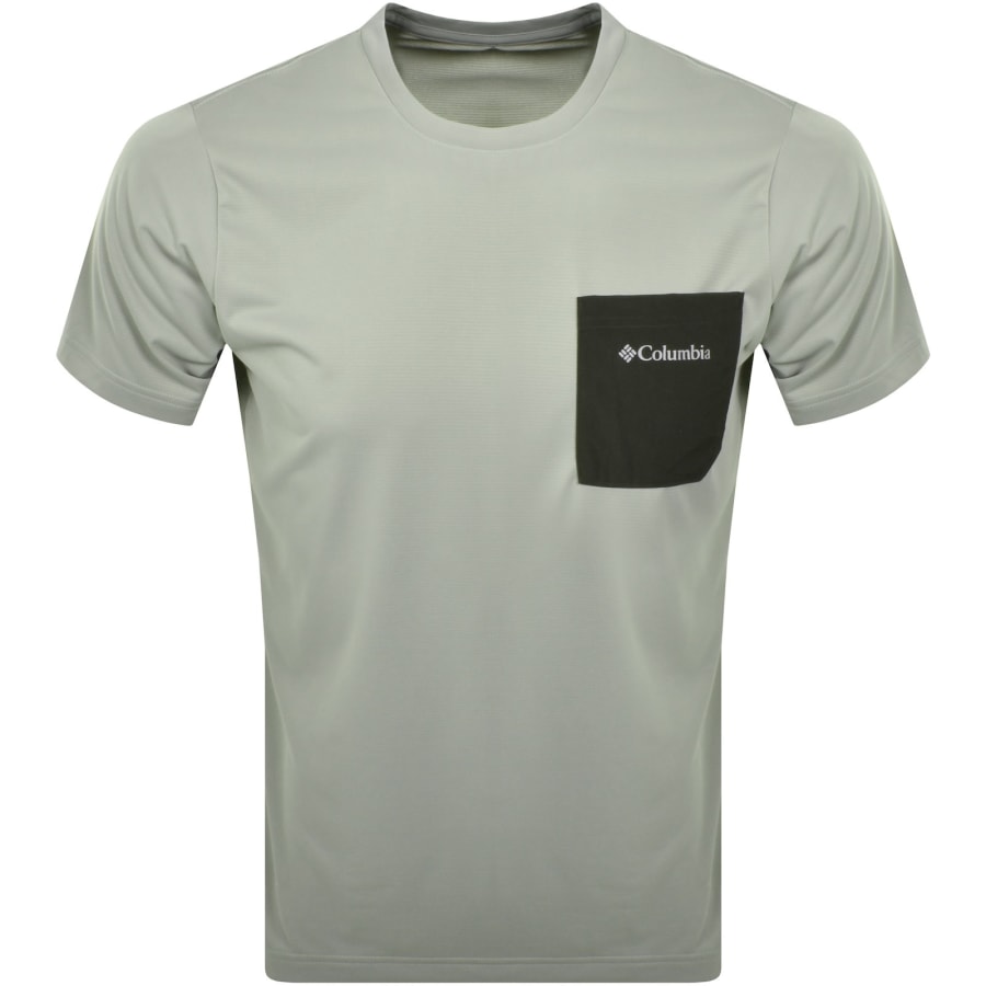 Image number 1 for Columbia Hike Crew Neck T Shirt Green