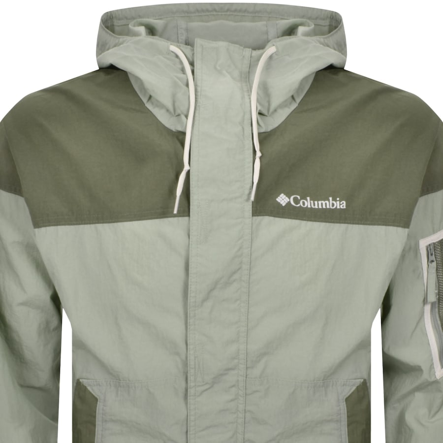 Image number 2 for Columbia Windbreaker Jacket Green