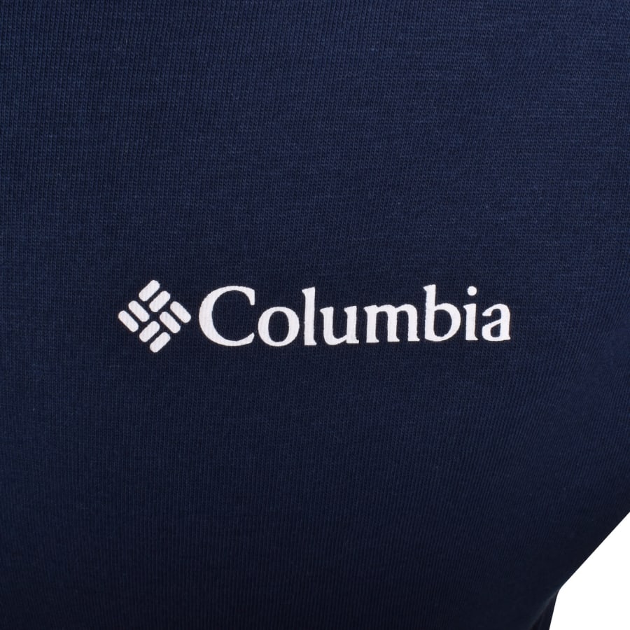 Image number 4 for Columbia Barton Springs Graphic T Shirt Navy