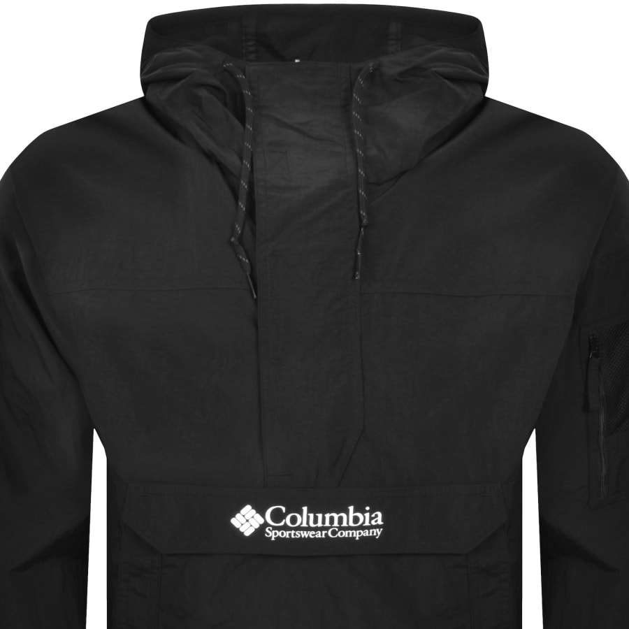 Image number 2 for Columbia Windbreaker Anorak Jacket Black