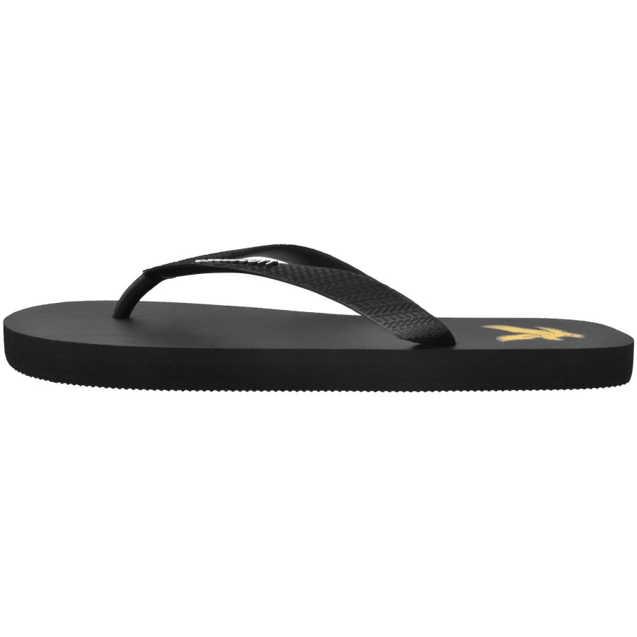 Image number 2 for Lyle And Scott Logo Flip Flops Black