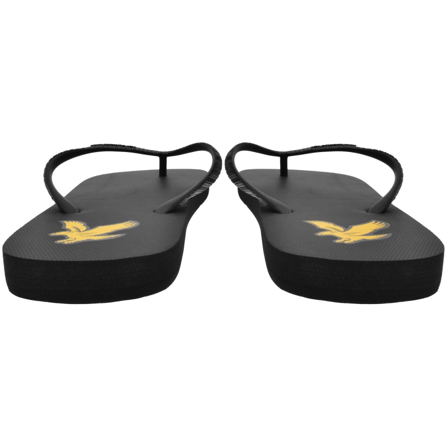 Image number 3 for Lyle And Scott Logo Flip Flops Black