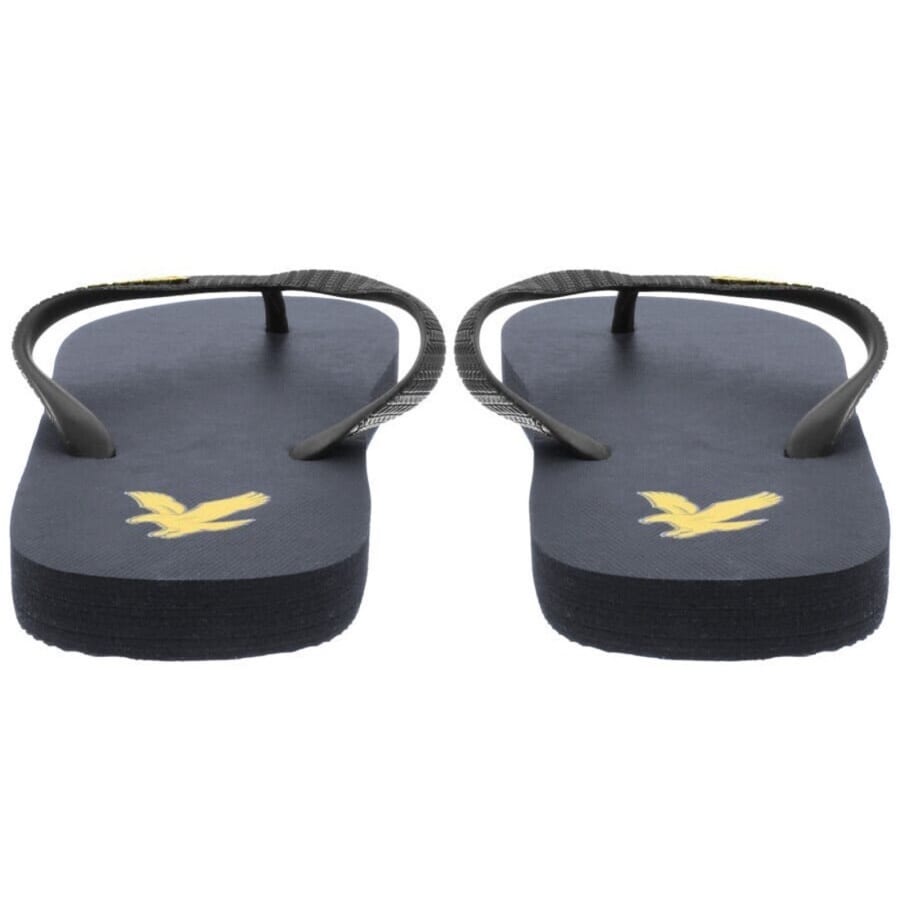 Image number 3 for Lyle And Scott Logo Flip Flops Navy