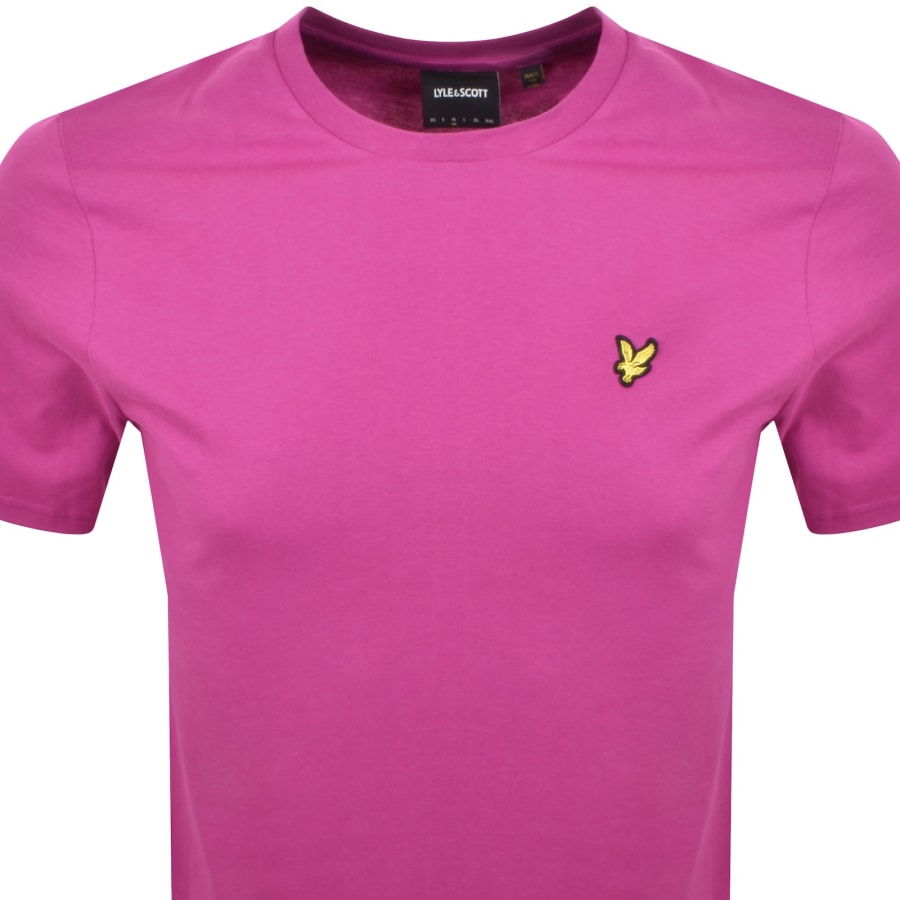 Image number 2 for Lyle And Scott Crew Neck T Shirt Pink