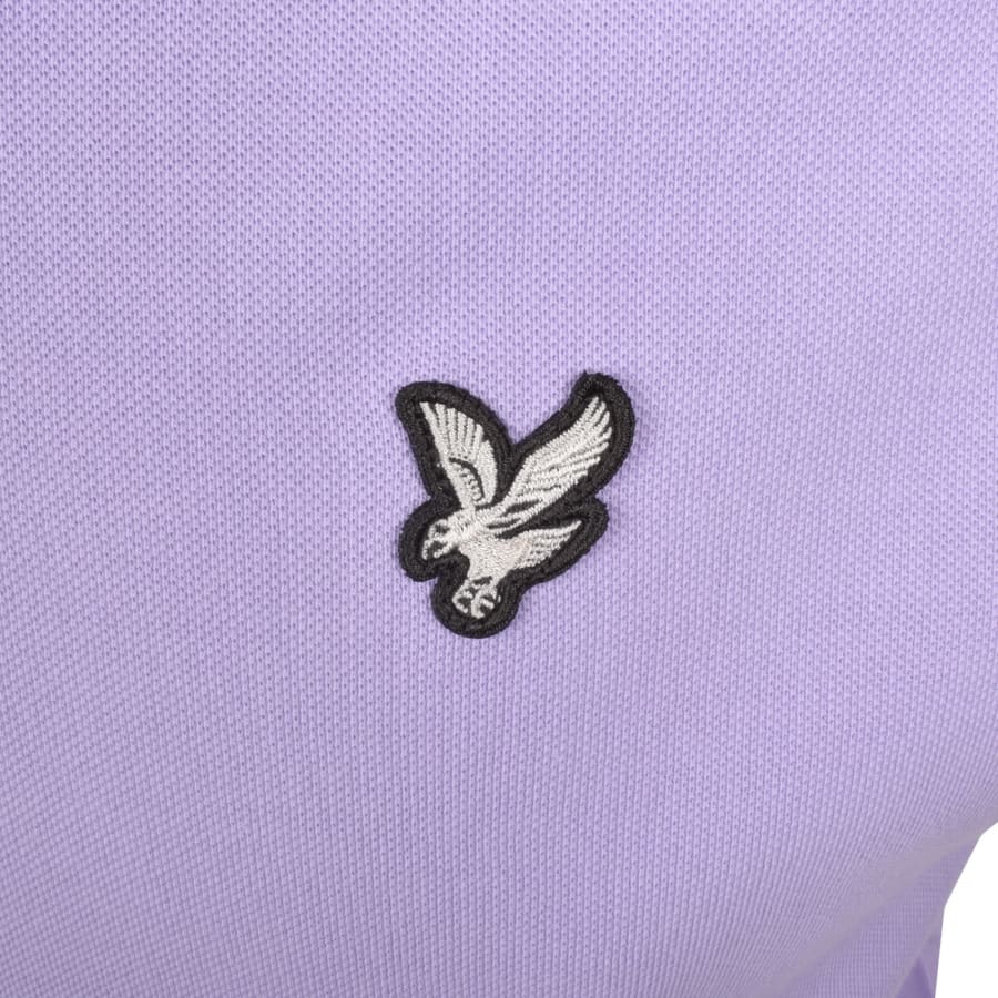 Image number 3 for Lyle And Scott Short Sleeved Polo T Shirt Purple