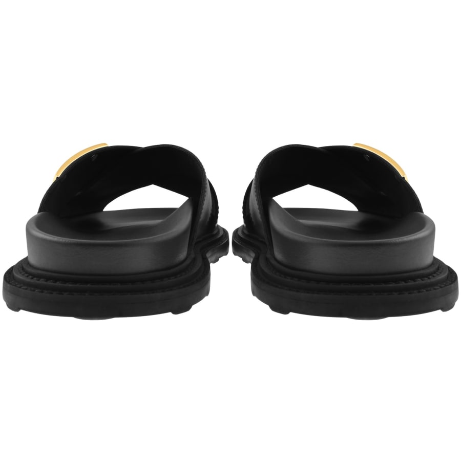 Image number 3 for Moschino Calf Mules Black