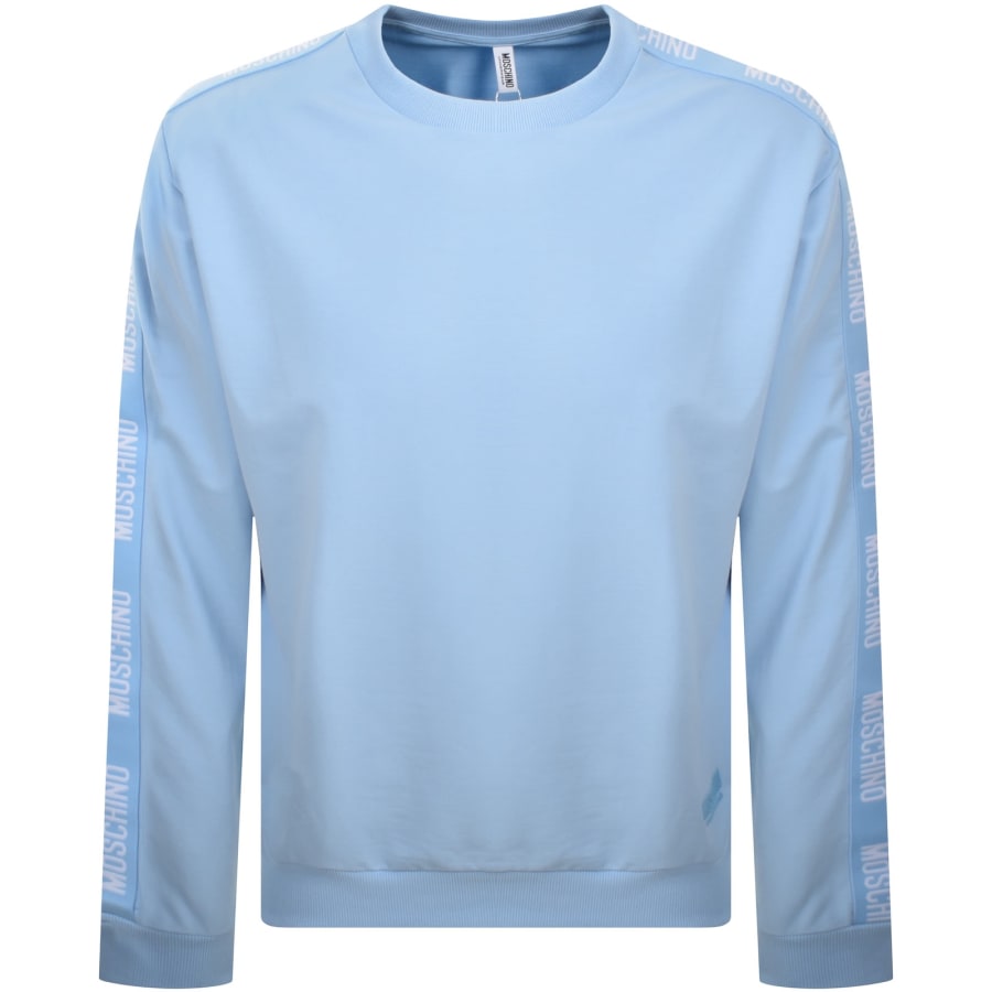 Image number 2 for Moschino Tape Logo Sweatshirt Blue